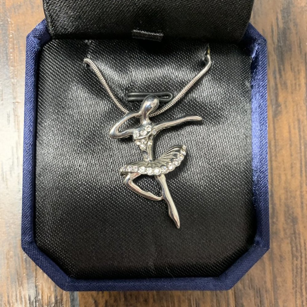 Silver Ballerina Necklace